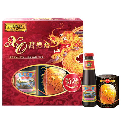 XO醬 (特辣) 220克+舊庄特級蠔油255克禮盒 | XO Sauce (Extra Hot) 220g + Premium Oyster Sauce 255g Gift Box