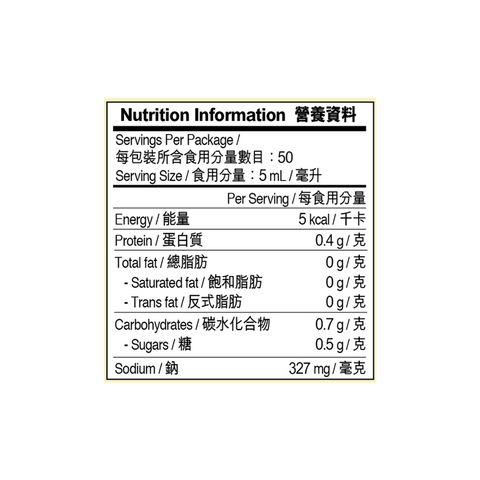 特鮮生抽 250毫升 | Premium Soy Sauce 250ml