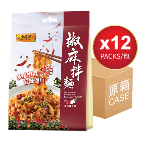 椒麻拌麵 110克 X12 (原箱) | Noodles with Peppercorn Chili Oil 110g x12 (1box)