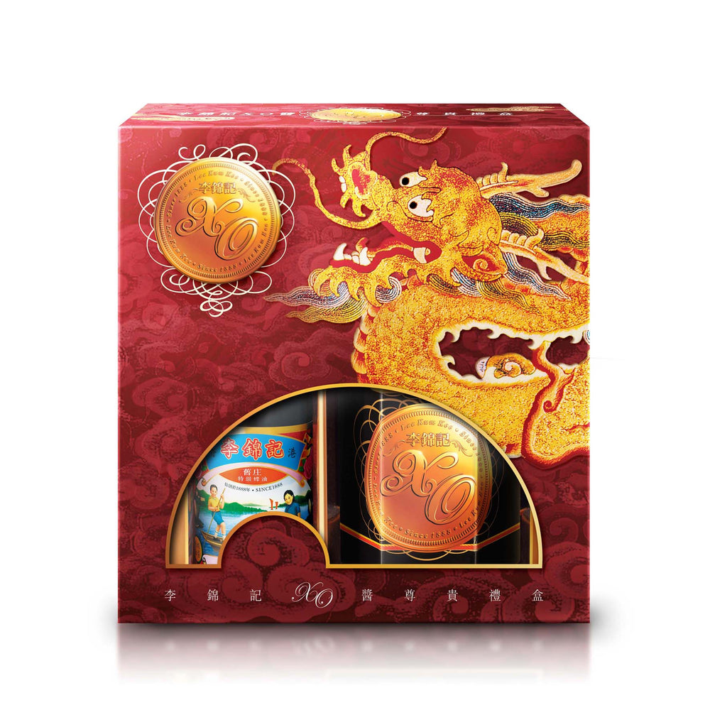 XO醬220克+舊庄特級蠔油255克禮盒 | XO Sauce 220g + Premium Oyster Sauce 255g Gift Box